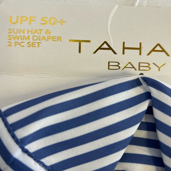 New Tahari Baby UPF 50+ Sun Hat & Swim Diaper 12 months - Picture 3 of 7